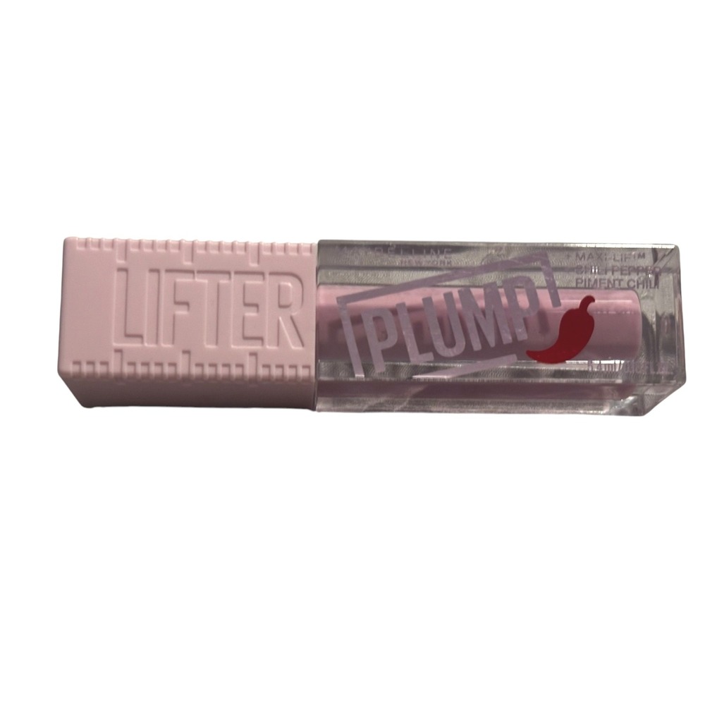 Maybelline Lifter Plump Lip Gloss 003 Pink Sting Maxi-Lip Chili Pepper Piment